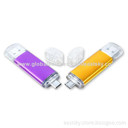 Custom OTG flash drive, compatible with PC, notebook or mobile phone, USB2.0 interfaceNew